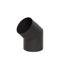 Отвод LAVA (конструкционная сталь 2мм, черный) 45* Д200