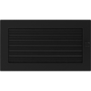 Решетка Черная с задвижкой (17*30) 30CX, изображение 2