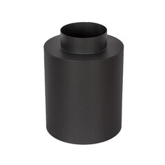 Стакан LAVA (конструкционная сталь 0,7мм/нерж 1мм, черный) Д120/200, изображение 2