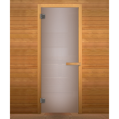 Дверь стекло  Сатин Матовая, 180х70, (6мм, 2 петли 710) (ОСИНА), изображение 2