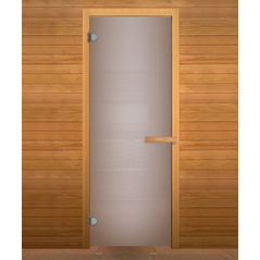 Дверь стекло  Сатин Матовая 190х70 (6мм, 2 петли 716 CR) (ОСИНА), изображение 2
