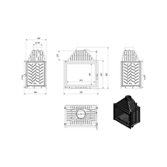 Каминная топка AMELIA/PF (21 кВт), изображение 3