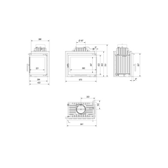 Каминная топка SIMPLE/M/S/P/BS (угловое стекло справа) (SMART), изображение 5