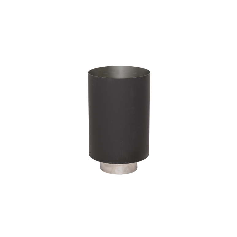 Стакан LAVA (конструкционная сталь 0,7мм/нерж 1мм, черный) Д200/260