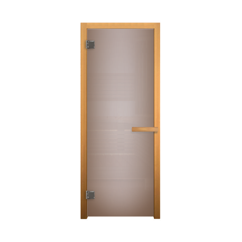 Дверь стекло  Сатин Матовая, 180х70, (6мм, 2 петли 710) (ОСИНА)