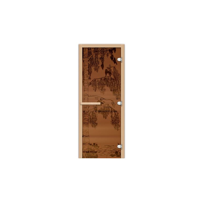 Дверь 1835х620 (1,9х0,7), Цвет/Рисунок : Бронза матовая/Береза