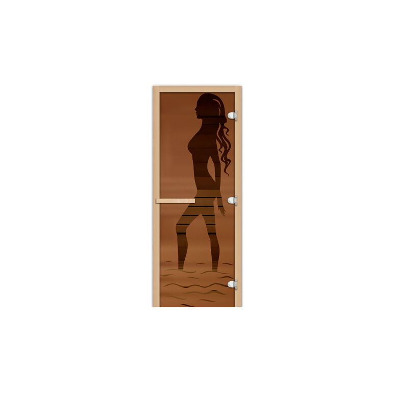 Дверь 1835х620 (1,9х0,7), Цвет/Рисунок : Бронза матовая/Пляж