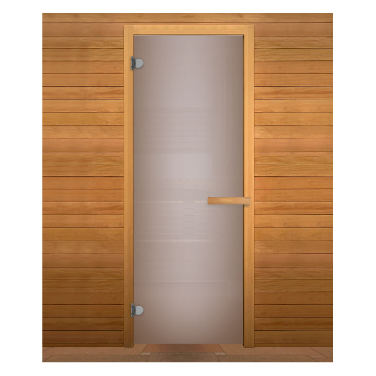 Дверь стекло  Сатин Матовая 190х70 (6мм, 2 петли 716 CR) (ОСИНА), изображение 3